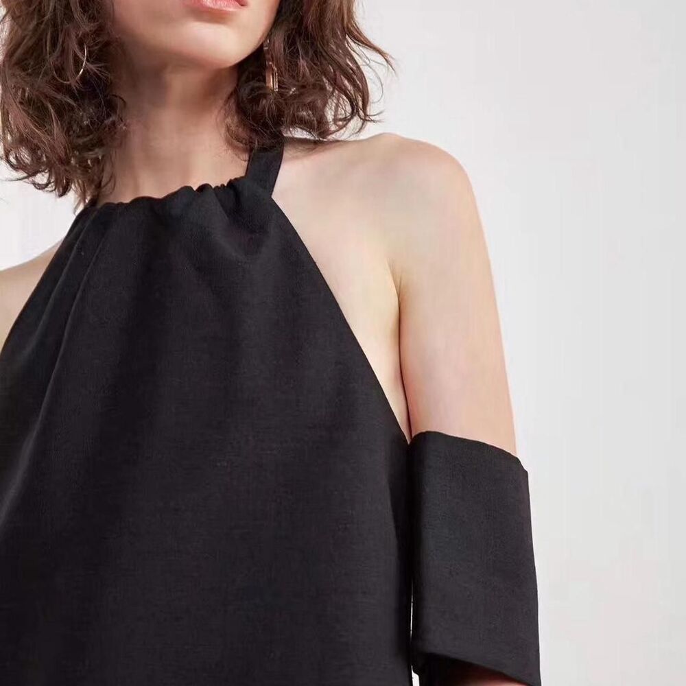 C/MEO Collective Black halter neck mini dress - Picture 3 of 7